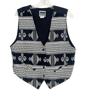 IMEIN! | Gemotric White and Black Vest Sz L